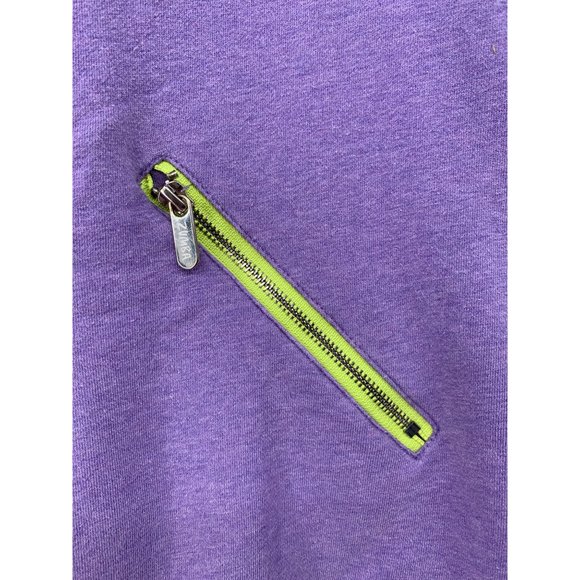 Zumba Hooded Pull Over Sweatshirt Pocket  MOVE ME  Large Purple and Green  Logo - Picture 2 of 8